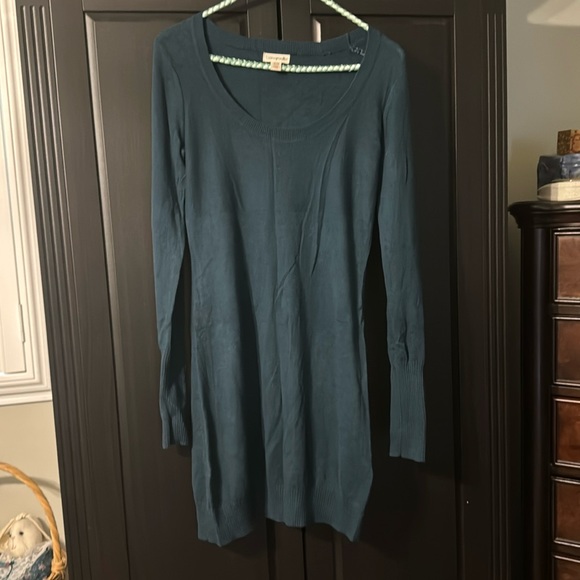 Dark green sweater dress - Picture 1 of 5